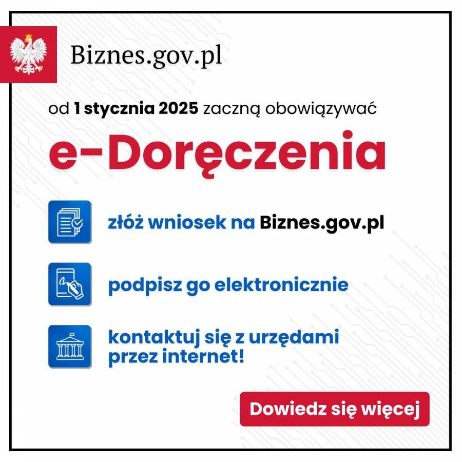 Aktualność  e-Doręczenia– bezpieczne i wygodne usługi online.