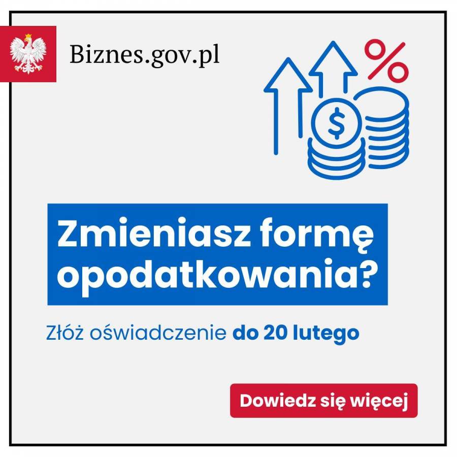 Aktualność Wybór formy opodatkowania