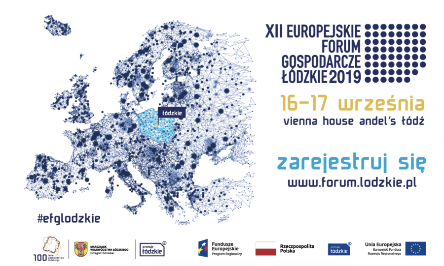 Aktualność Europejskie Forum Gospodarcze w dniach 16 - 17 września 2019 r. w Vienna House Andel’s Łódź.