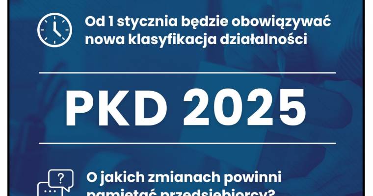 Nowa klasyfikacja działalności gospodarczej.